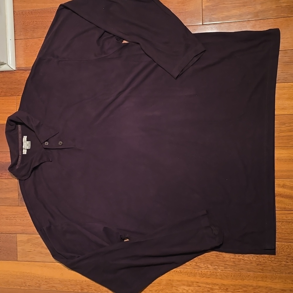 Geoffrey Beene Brown Velour Shirt- XXL